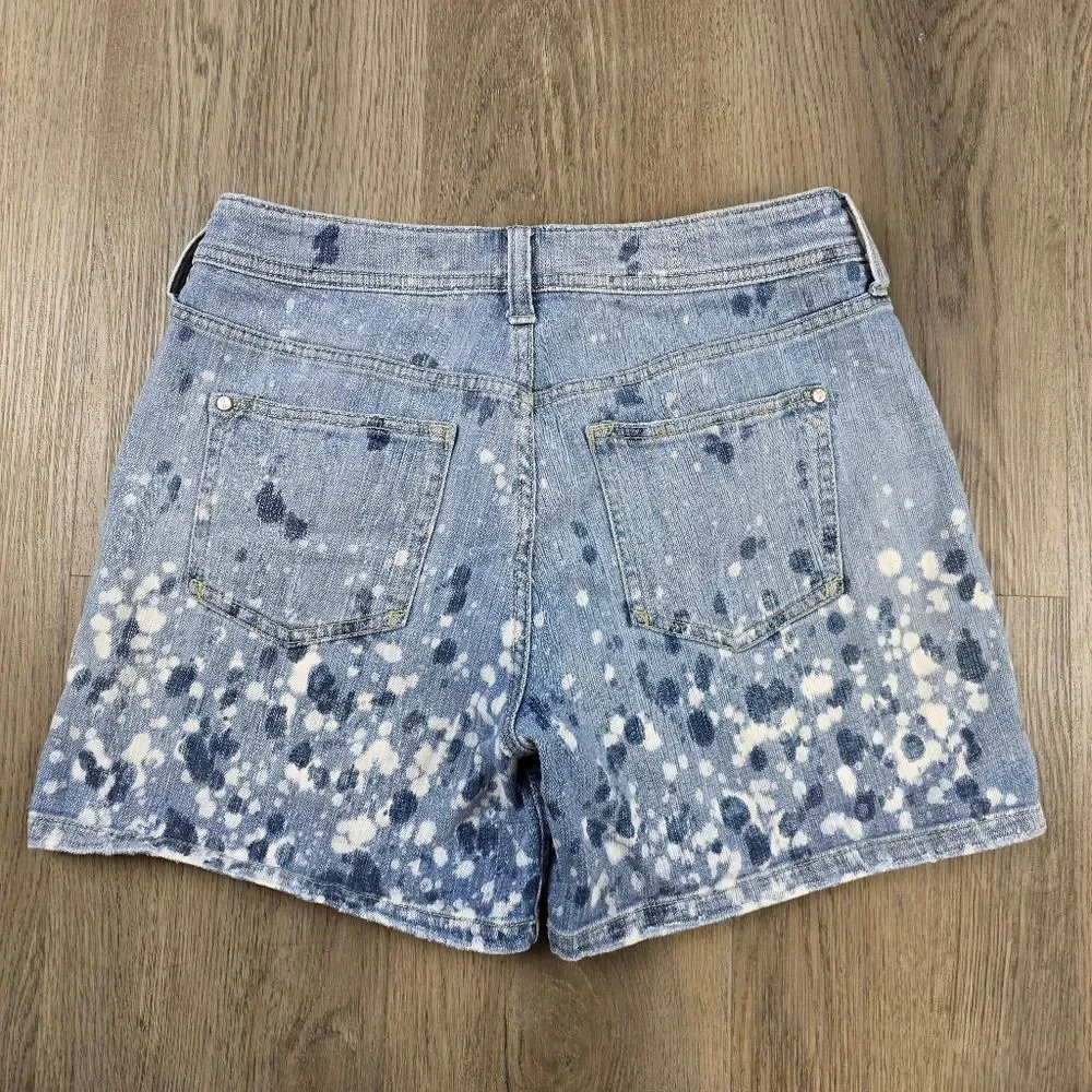 Anthropplogie Pilcro And The Letterpress Paint Splattered Denim Shorts Size 26 - Picture 6 of 10